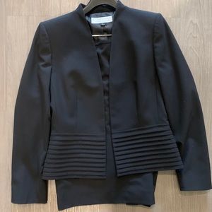 Tahari black blazer and skirt